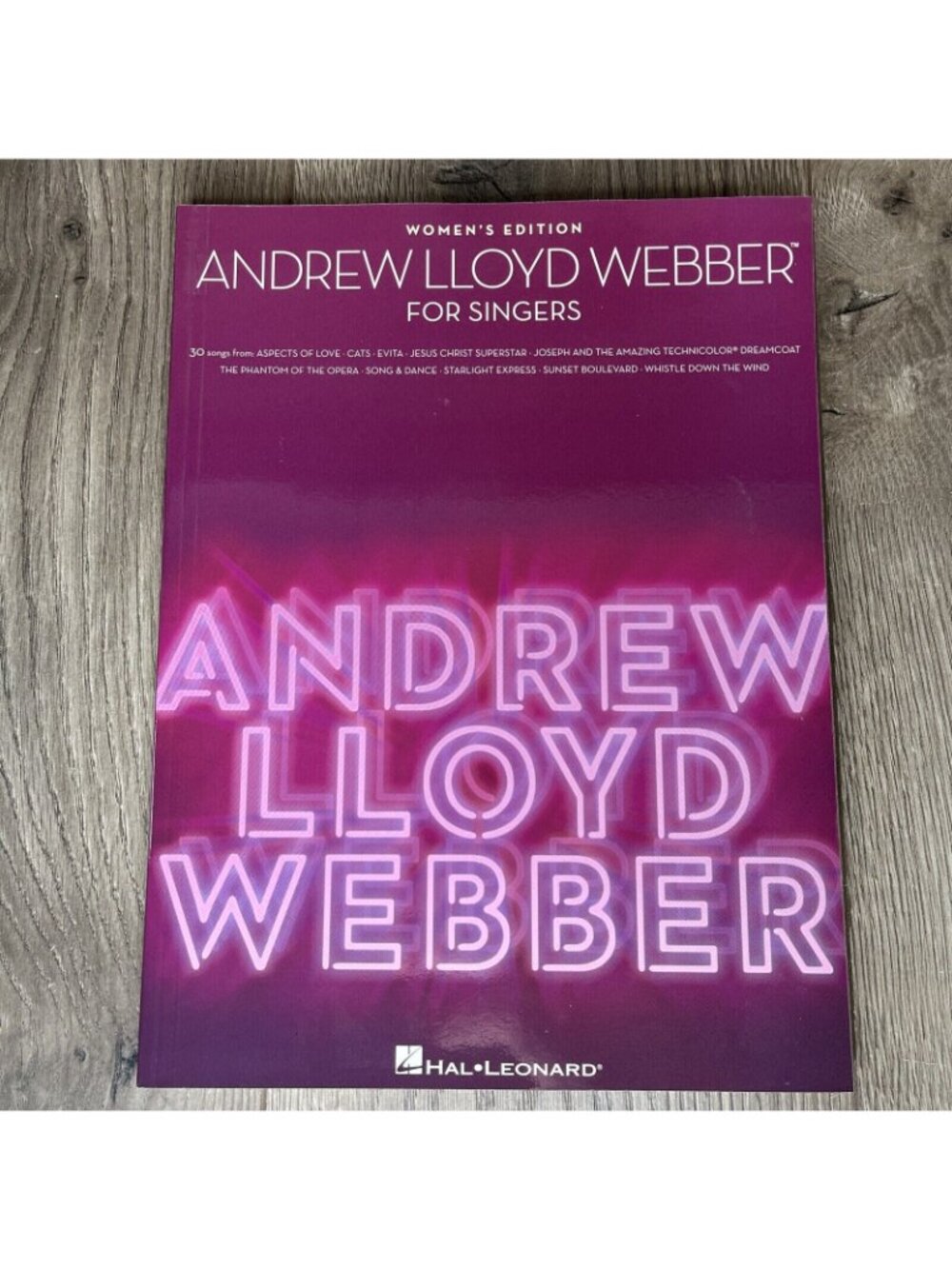 Andrew Lloyd Webber for Singers 30 Song s - Women's Edition Vocal Book H Leonard - Picture 2 of 6